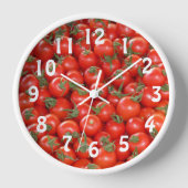 Veel Cherry Tomates Clock (Voorkant)