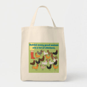 Veel Chicken Grocery Bag Tote Bag