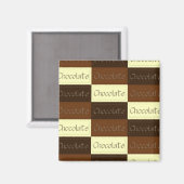 Veel chocolade-magneet magneet (Voorkant / Achterkant)