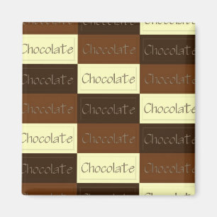 Veel chocolade-magneet magneet