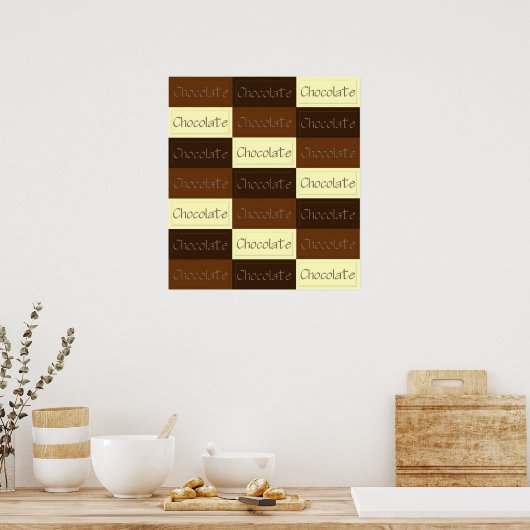 Veel chocolade-Poster Poster (Keuken)