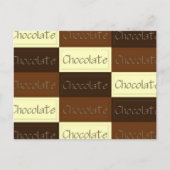 Veel chocolade-recept briefkaart (Voorkant)