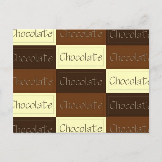 Veel chocolade-recept briefkaart (Voorkant)