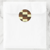 Veel chocoladesticker ronde sticker (Tas)