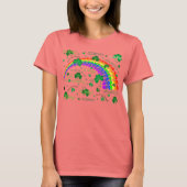 Veel Cloverbladeren en een regenboog T-shirt (Voorkant)