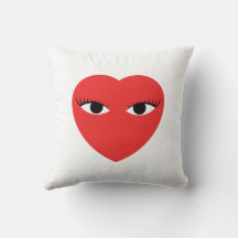 Veel Cute Red Hearts met Eyes op White