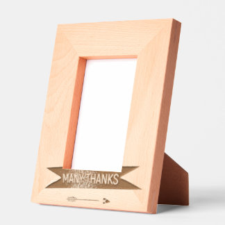 VEEL DANK FRAME Pijl Gegraveerde Lijstjes