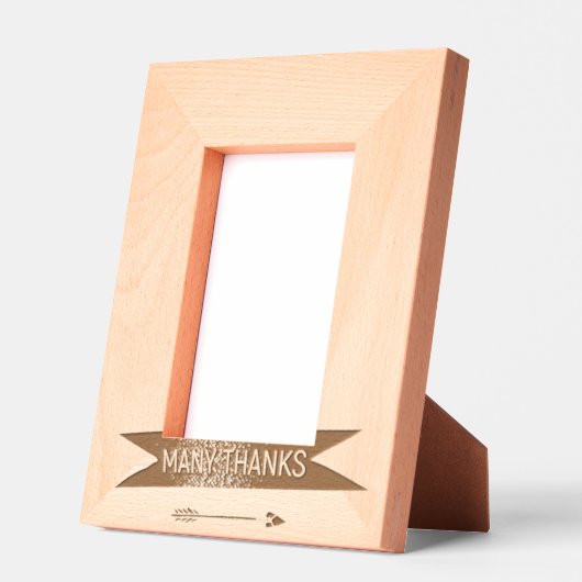 VEEL DANK FRAME Pijl Gegraveerde Lijstjes (Links)