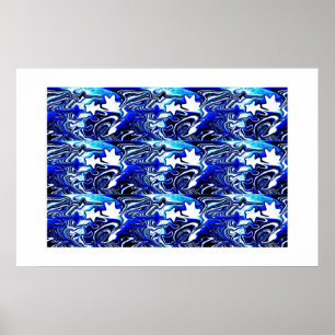 Veel dansende watergeesten poster