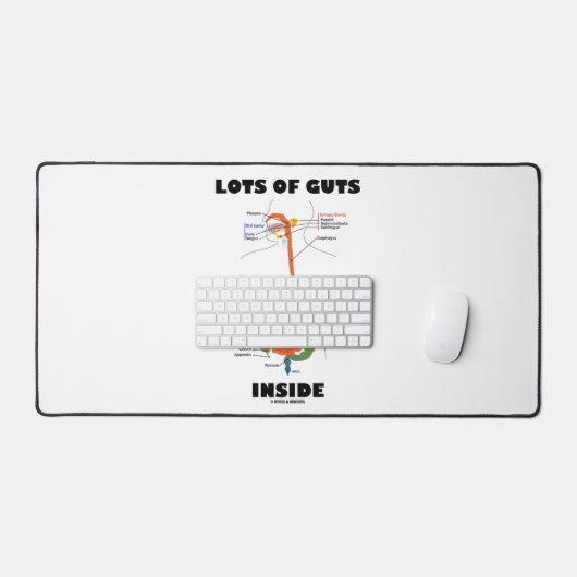 Veel darmen in de Humor van het spijsverteringsste Bureaumat (Keyboard & Muis)