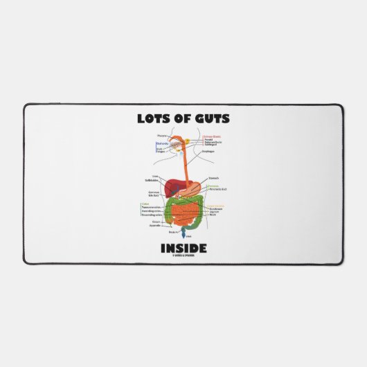 Veel darmen in de Humor van het spijsverteringsste Bureaumat (Voorkant)