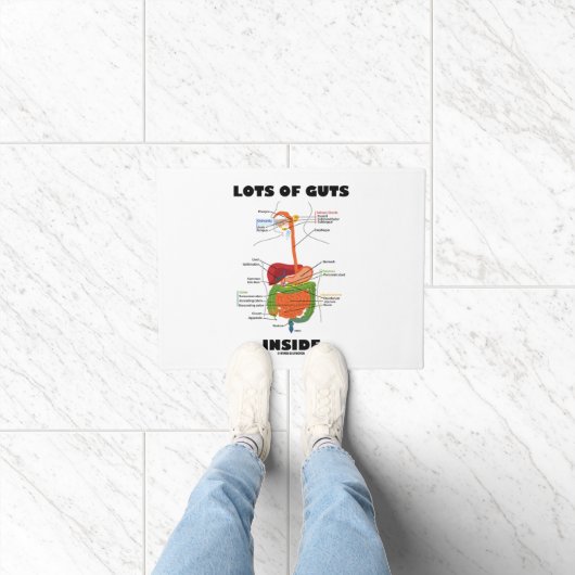 Veel darmen in de Humor van het spijsverteringsste Deurmat (Binnen)