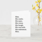 VEEL DINGEN DIE IK LEUK VIND AAN HEM ONS 1e JUBILE Kaart (Gele Bloem)