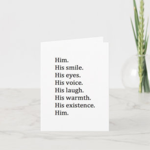 VEEL DINGEN DIE IK LEUK VIND AAN HEM ONS 1e JUBILE Kaart