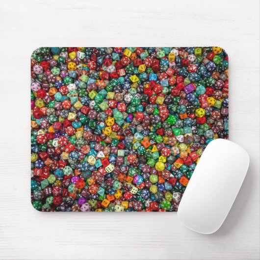 Veel dobbelstenen. muismat (Met muis)