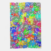 Veel dog-schilderafdrukken theedoek (Verticaal)