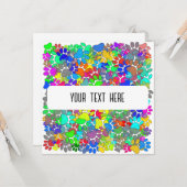 Veel dog verfdrukken over de hele kaart (Voorkant / Achterkant in situ)