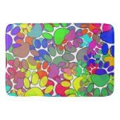 Veel dog verfdrukken overal badmat (Voorkant)