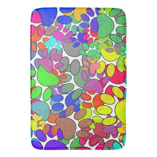 Veel dog verfdrukken overal badmat (Voorkant Verticaal)