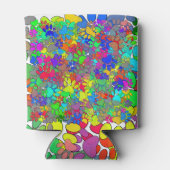 Veel dog verfdrukken overal blikjeskoeler (Achterkant)