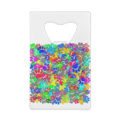 Veel dog verfdrukken overal creditkaart flessenopener (Achterkant)