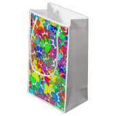 Veel dog verfdrukken overal klein cadeauzakje (Achterkant Gekanteld)