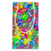 Veel dog verfdrukken overal klein cadeauzakje (Voorkant)