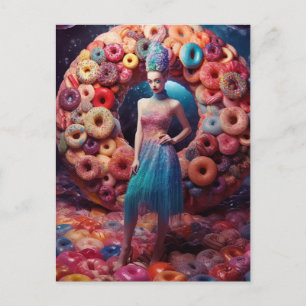 Veel Donuts Mode Model Briefkaart