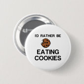 VEEL EATTE COOKIES RONDE BUTTON 5,7 CM (Voorkant /achterkant)