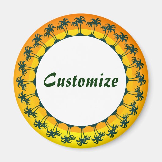 Veel Eilanden Sjabloon Magneet (Voorkant)