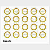 Veel eilanden Sjabloon Ronde Sticker (Vel)