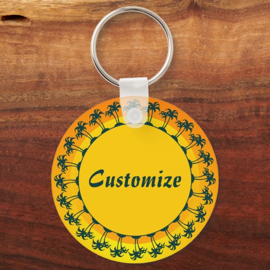 Veel eilanden Sjabloon Sleutelhanger (Voorkant)