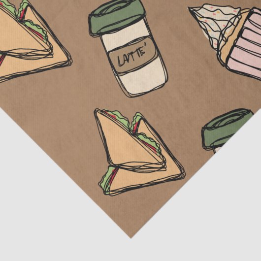 Veel eten tissuepapier (Detail)