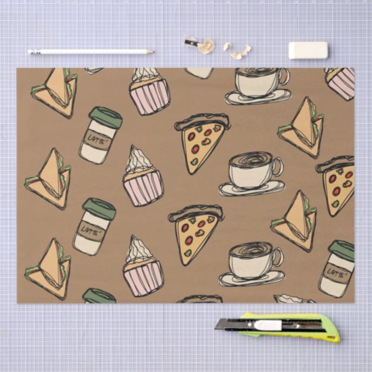 Veel eten tissuepapier (Craft)