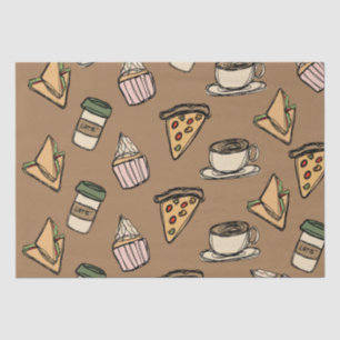 Veel eten tissuepapier