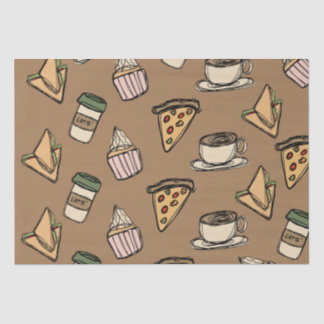 Veel eten tissuepapier