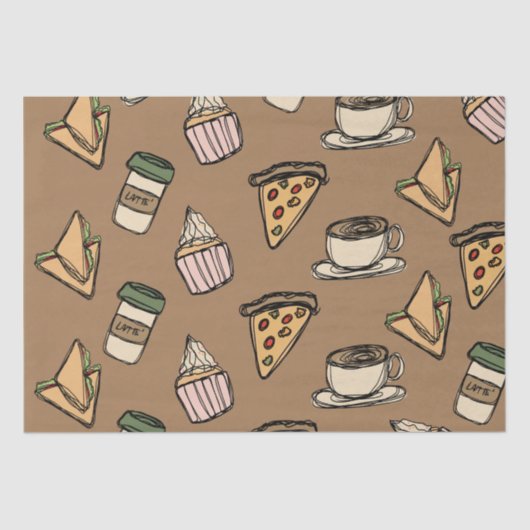 Veel eten tissuepapier (Voorkant)