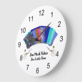 Veel fabric-quilter's naaien grote klok (Hoek)