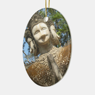 Veel Face Wai ... Nong Khai, Isaan, Thailand Keramisch Ornament