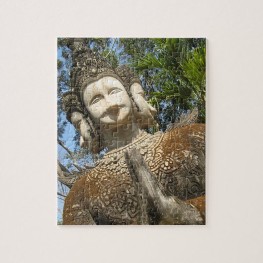 Veel Face Wai ... Nong Khai, Isaan, Thailand Legpuzzel (Verticaal)
