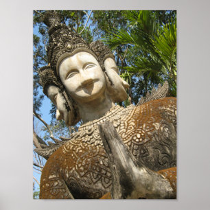 Veel Face Wai ... Nong Khai, Isaan, Thailand Poster