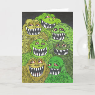 VEEL FANGS! Monster dank je wel kaart