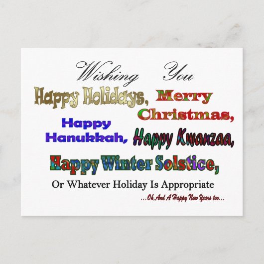 Veel feestelijke groeten feestdagenkaart (Voorkant)