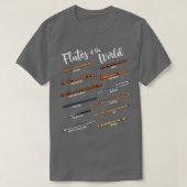 Veel fluiten van de wereld Fluit T-shirt (Design voorkant)