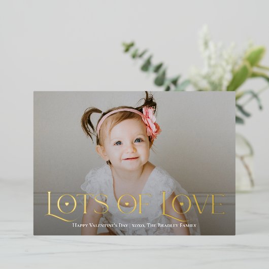 Veel Folie Valentijnsdag Kaart (Staand Voorkant)