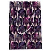Veel Galaxy Cats Patroon Medium Cadeauzakje (Voorkant)