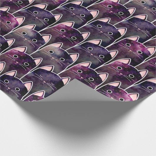 Veel galaxy Cats Pattern Cadeaupapier (Hoek)