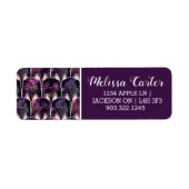 Veel galaxy Cats Pattern Etiket (Voorkant)