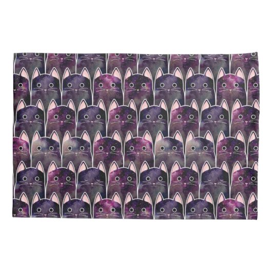 Veel galaxy Cats Pattern Kussensloop (Achterkant)