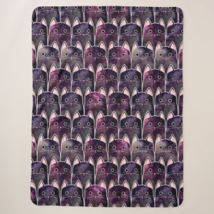 Veel galaxy Cats Pattern Sherpa Deken